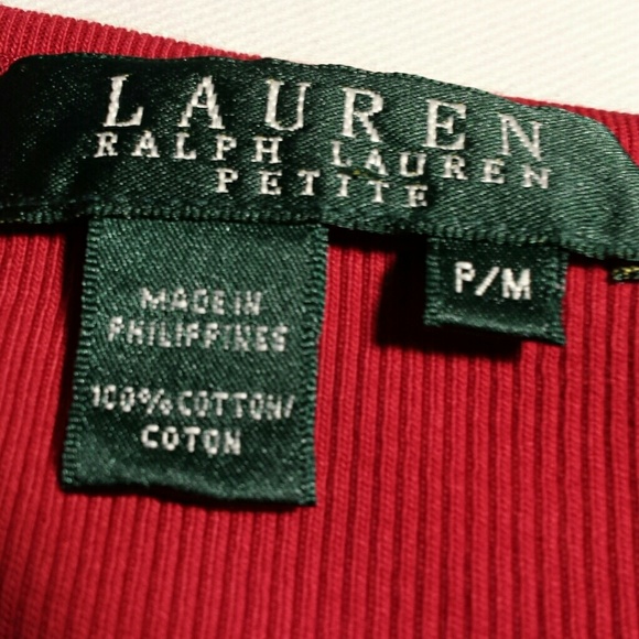 Ralph Lauren Petite Red Camisole Tank Top P/M - Picture 6 of 7